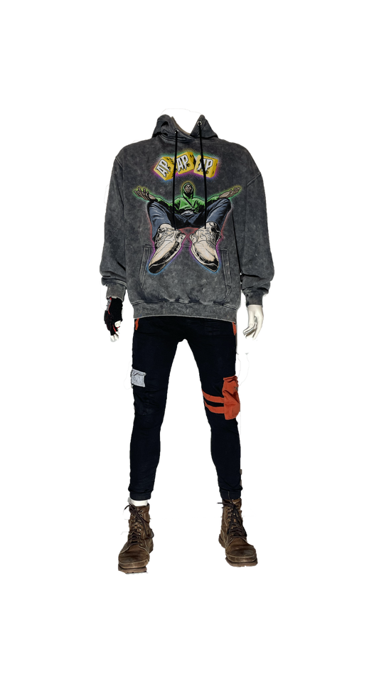 AP Dice Stone Grey Hoodie