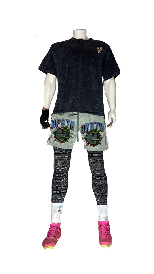 AP World Serpent Active Shorts Sage Green