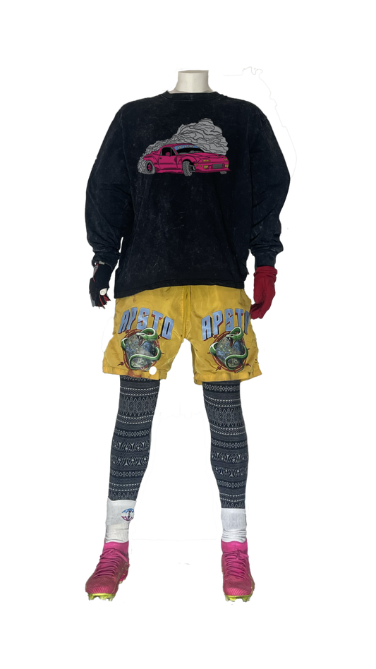 AP Drifting Heavy Long Sleeve Stone Grey Tee