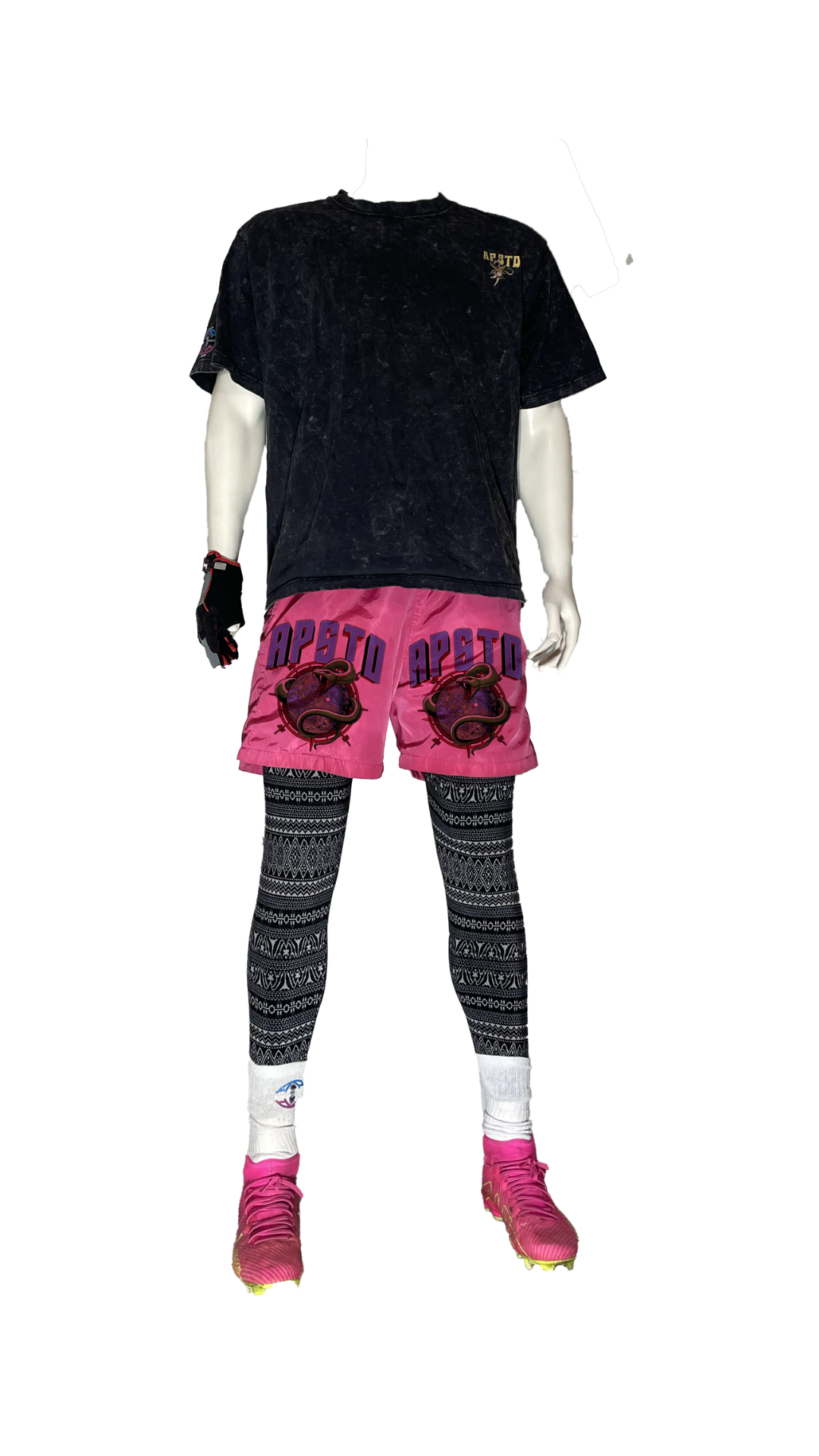 AP World Serpent Active Shorts Hot Pink