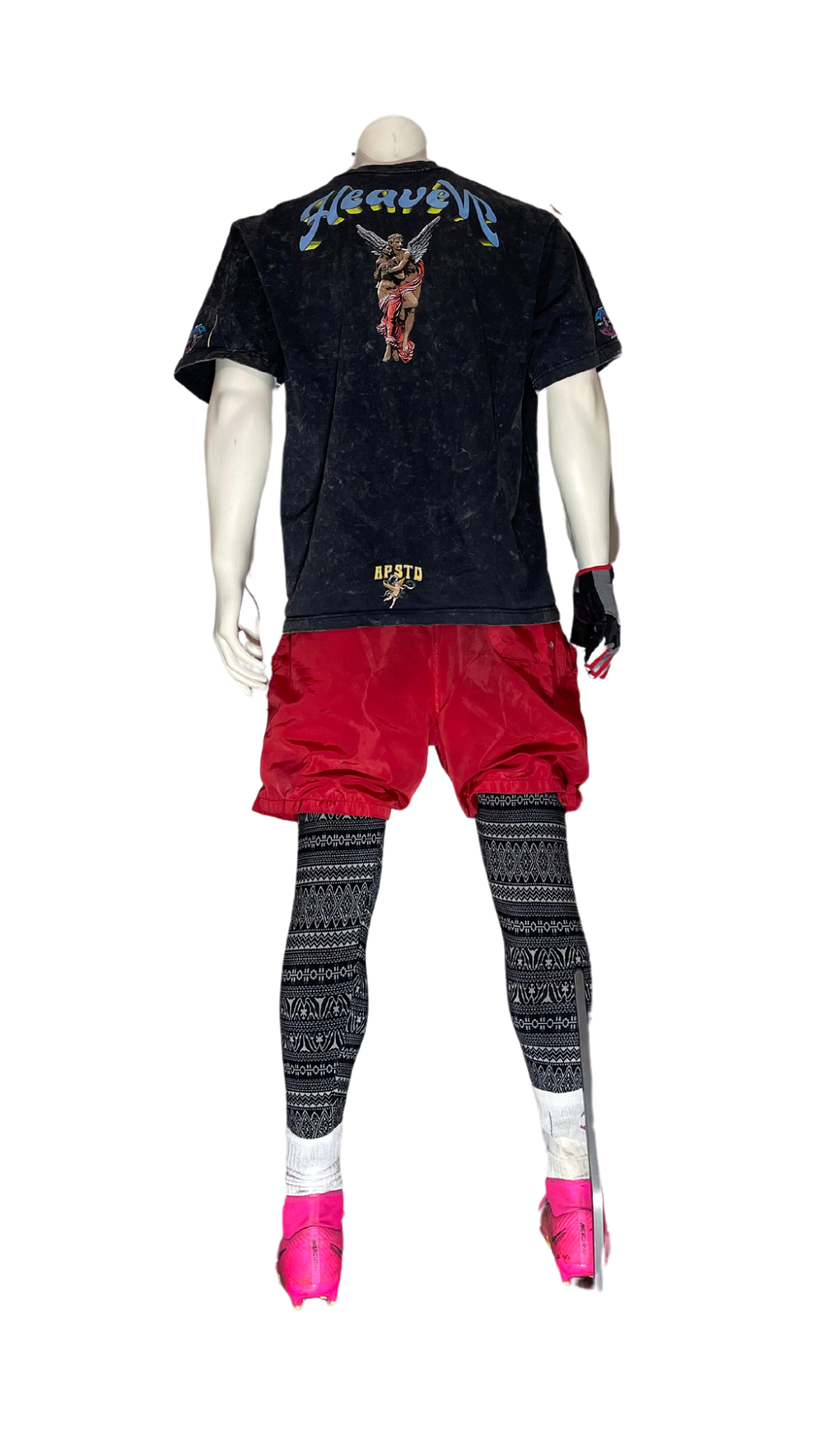 AP Angel Negative Active Shorts Red