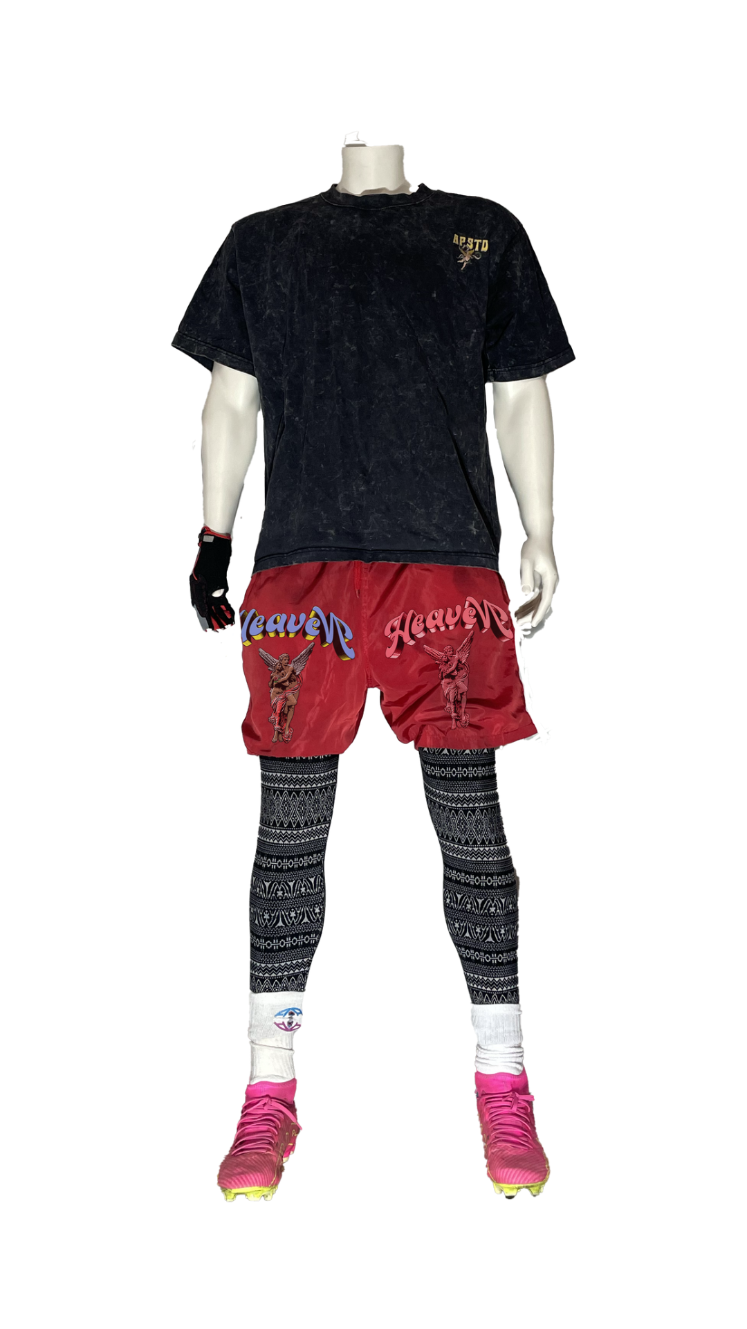 Heaven Split Active Shorts Red
