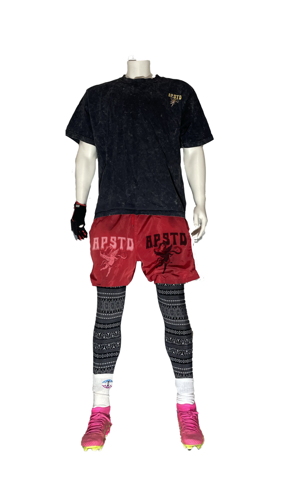 AP Angel Negative Active Shorts Red