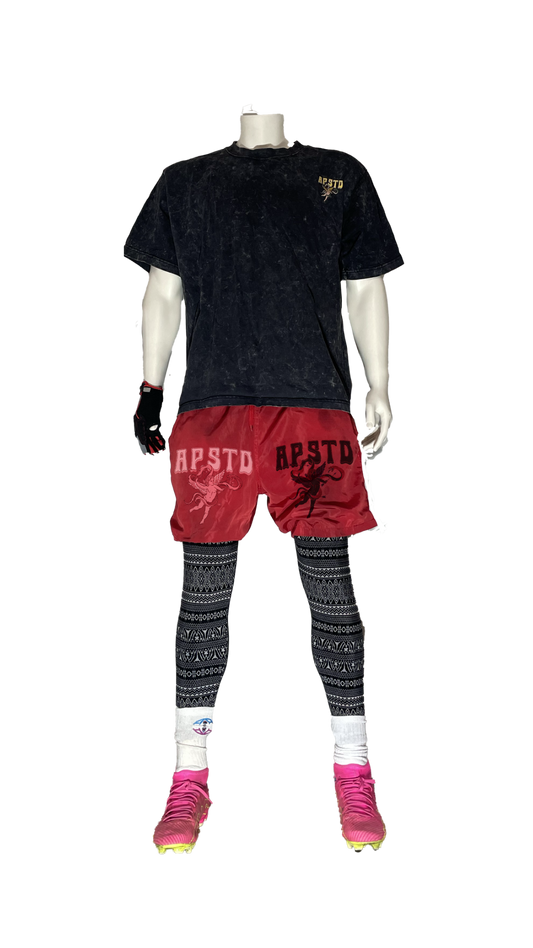 AP Angel Negative Active Shorts Red