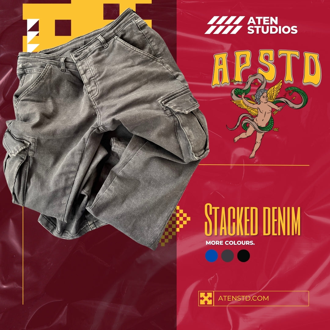 Stacked Denim Cargo