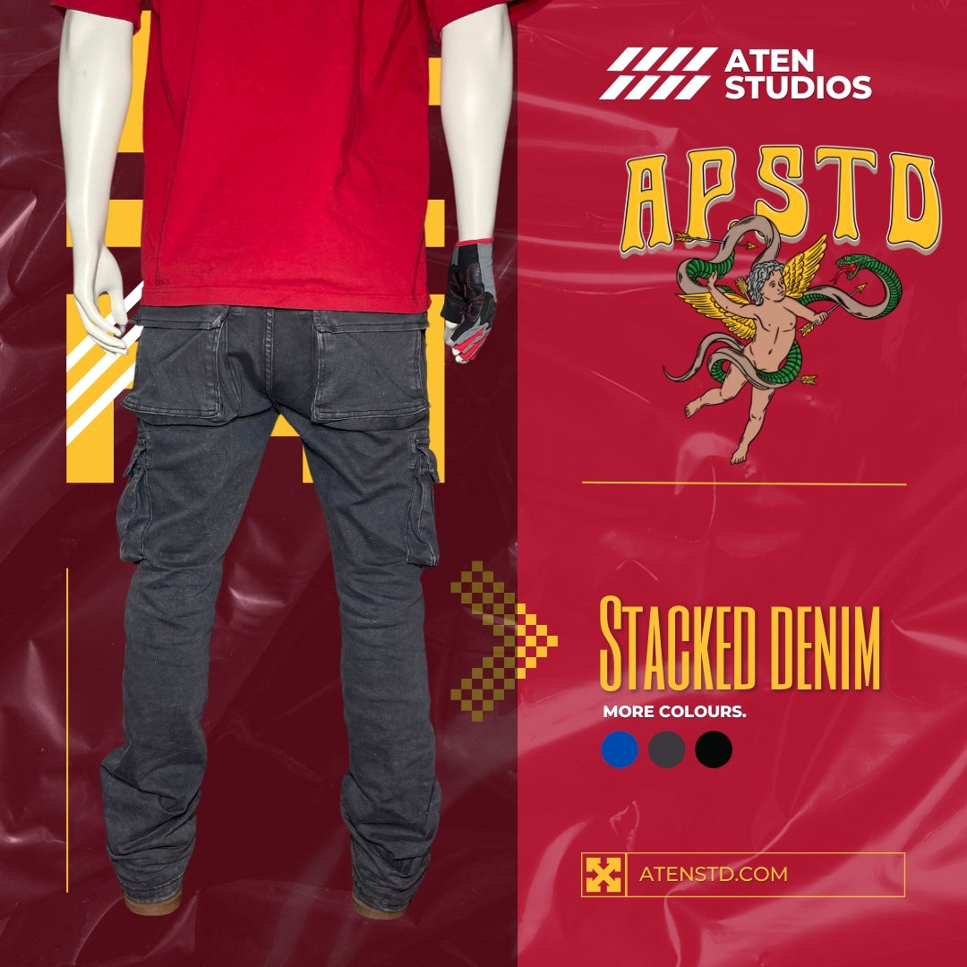 Stacked Denim Cargo