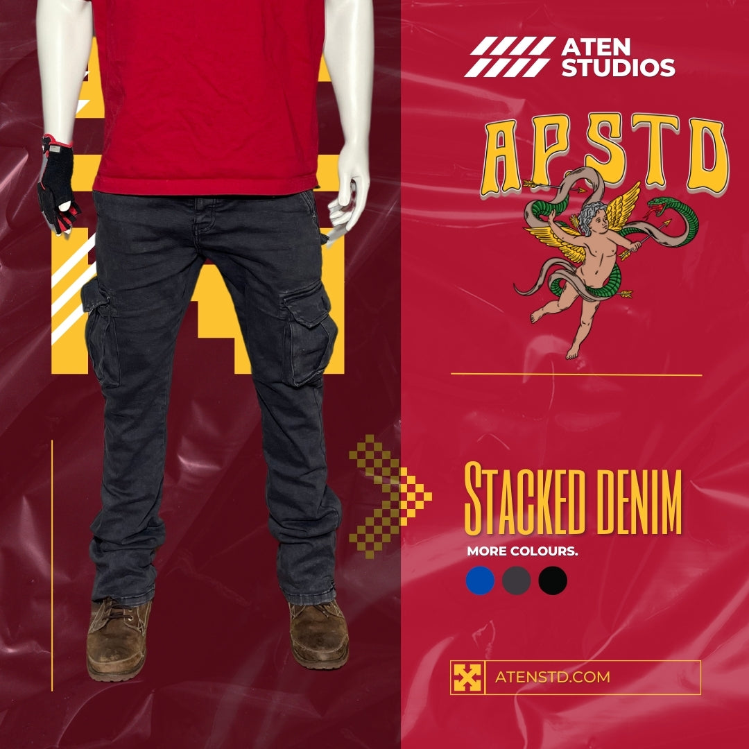 Stacked Denim Cargo