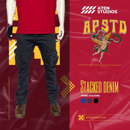 Stacked Denim Cargo